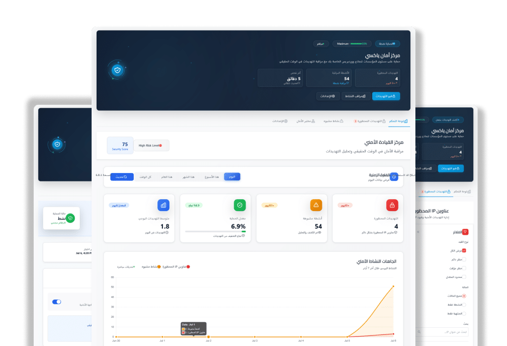 واجهة نظام الحماية في Yaxii Smart Form لمنع الطلبات المزيفة